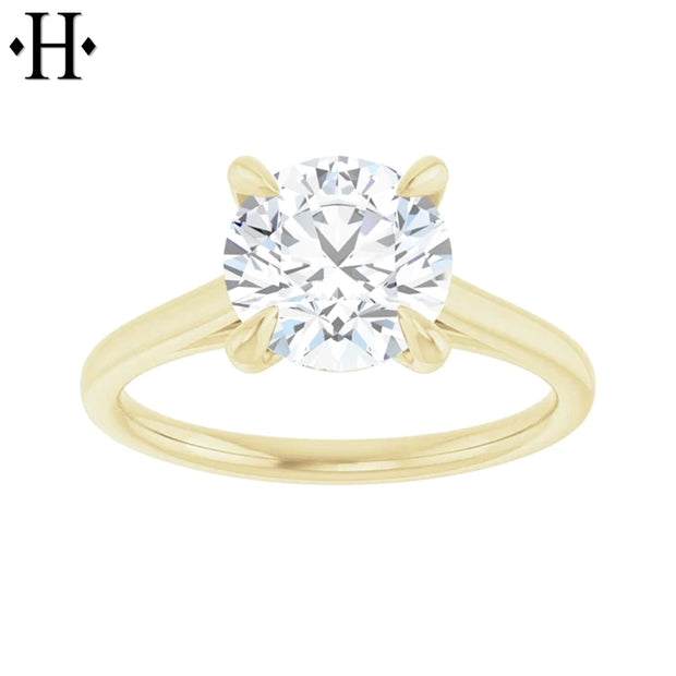 1.50ctr-2.00ctr Round Cut Natural Diamond Ring