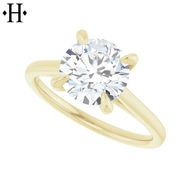 1.50ctr-2.00ctr Round Cut Natural Diamond Ring