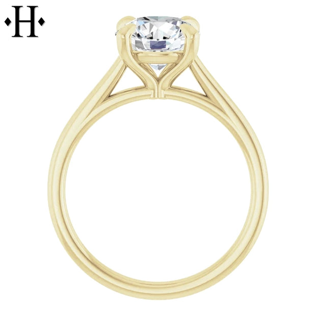 1.50ctr-2.00ctr Round Cut Natural Diamond Ring