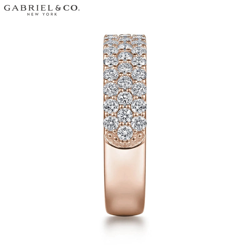 1.15ctw Natural Diamond Micro Pavé Ring 5.0mm