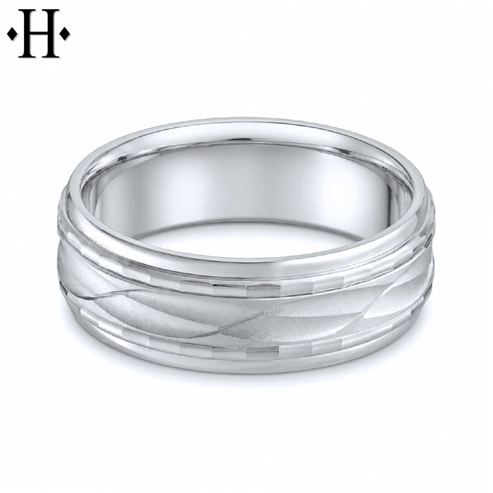 Classic Carved Ring 8mm
