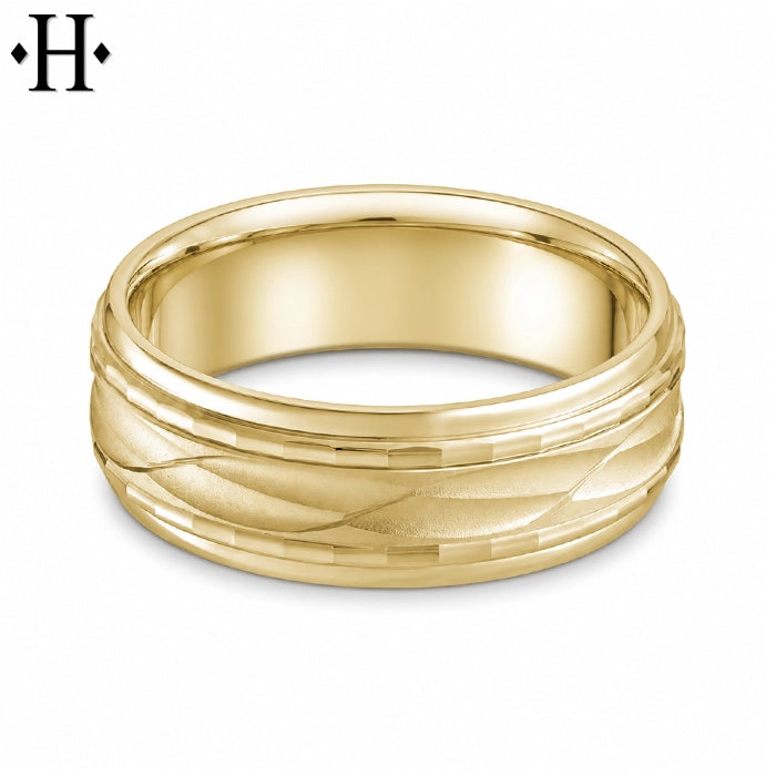 Classic Carved Ring 8mm