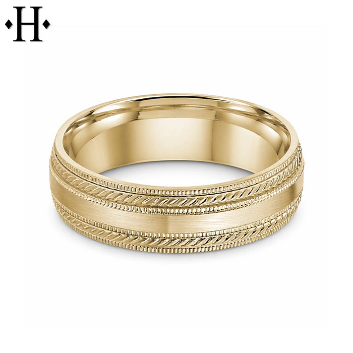 Classic Carved Ring 6mm
