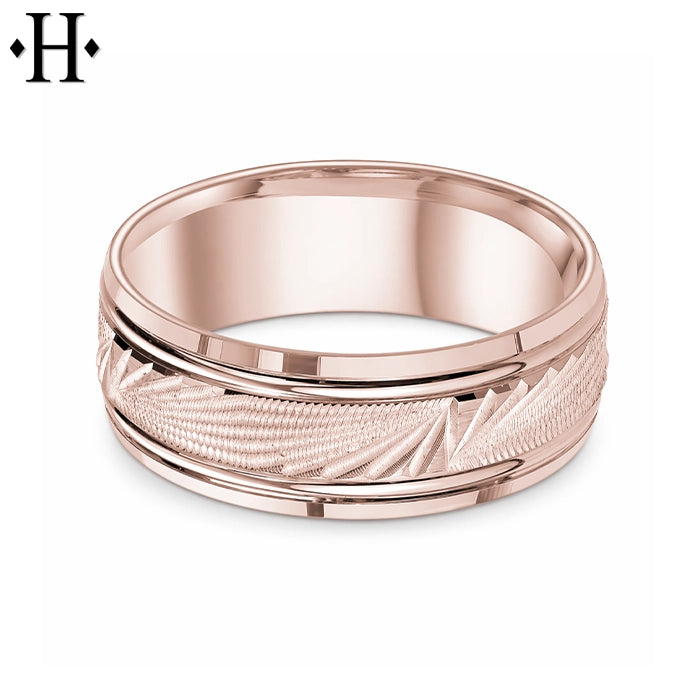 Classic Carved Ring 8mm