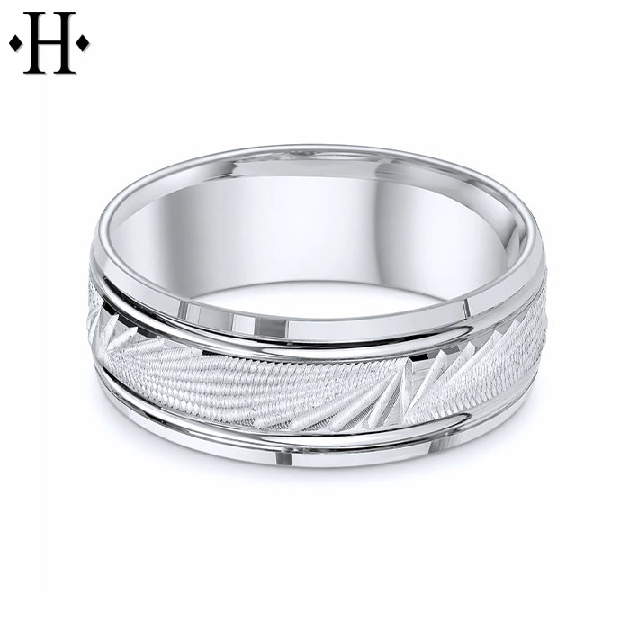 Classic Carved Ring 8mm