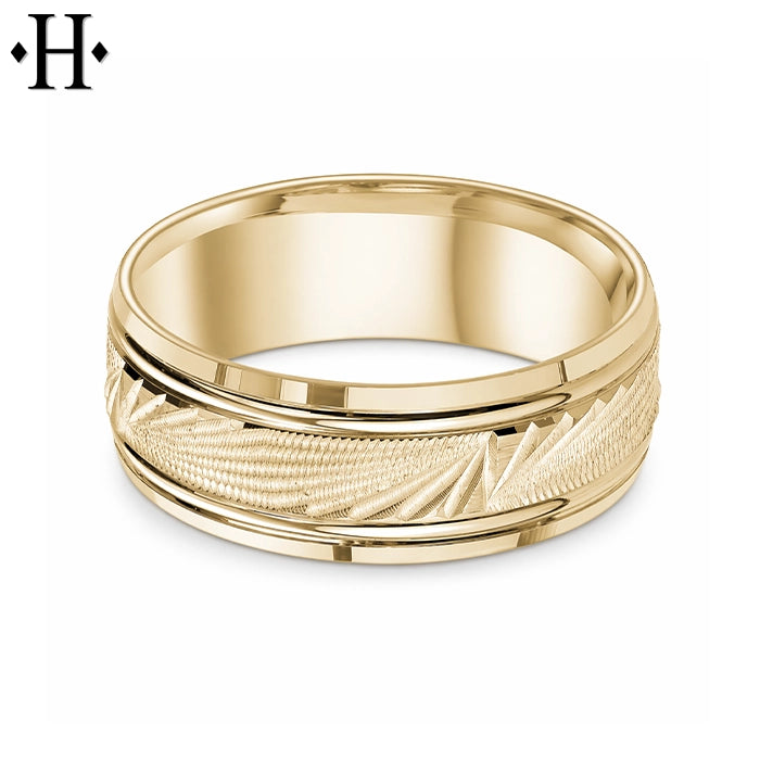 Classic Carved Ring 8mm