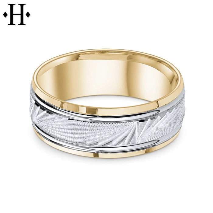 Classic Carved Ring 8mm