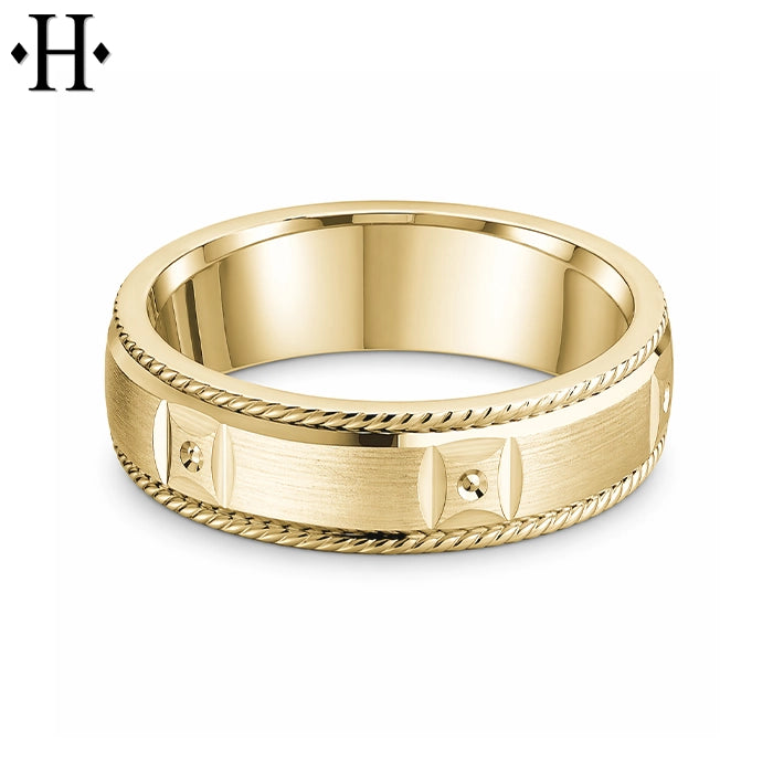 Classic Carved Ring 6mm