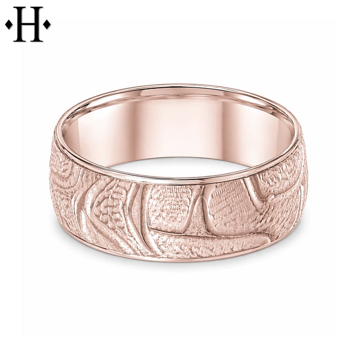 Classic Carved Ring 8mm