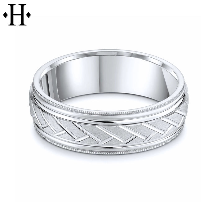 Classic Carved Ring 6mm