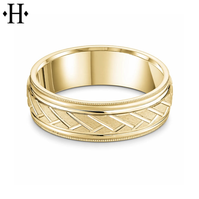 Classic Carved Ring 6mm