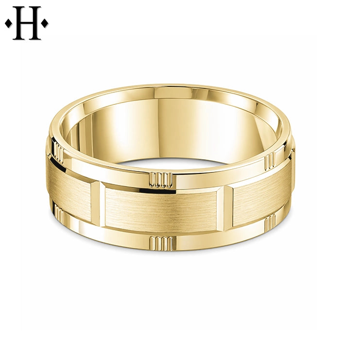 Classic Carved Ring 8mm
