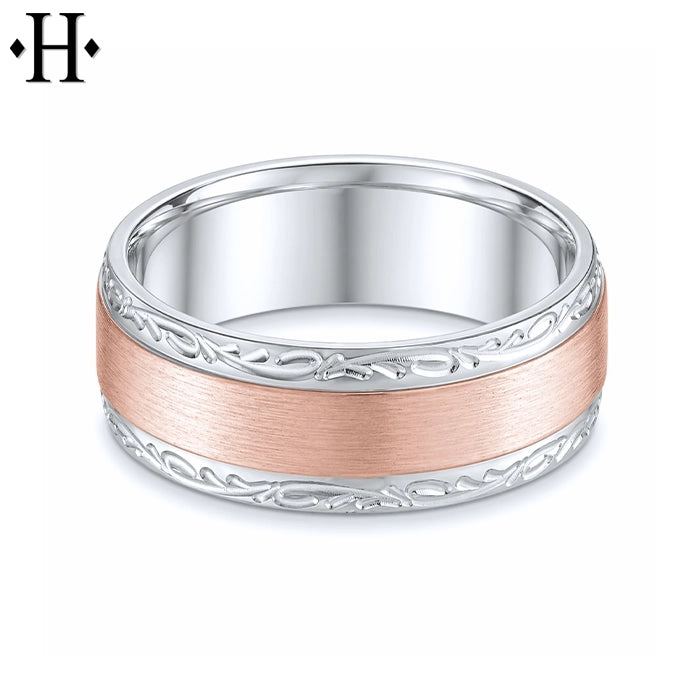 Classic Carved Ring 8mm