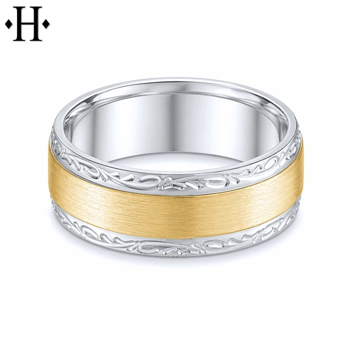 Classic Carved Ring 8mm