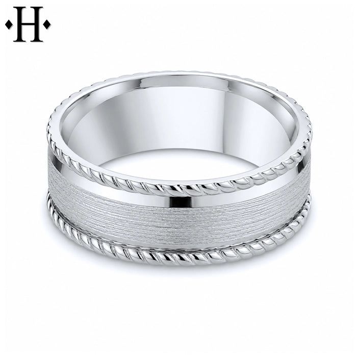 Classic Carved Ring 8mm