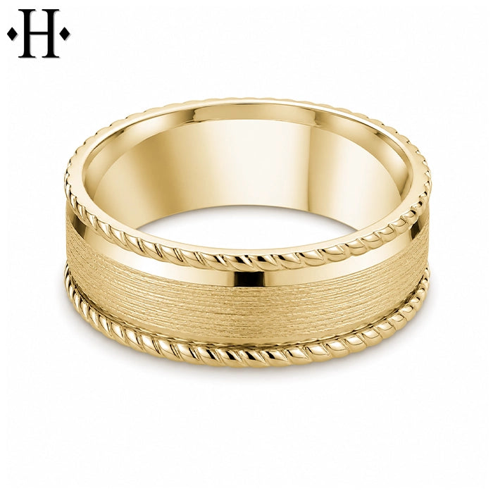 Classic Carved Ring 8mm