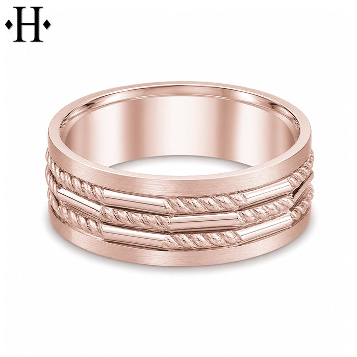 Classic Carved Ring 8mm
