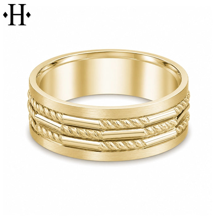 Classic Carved Ring 8mm