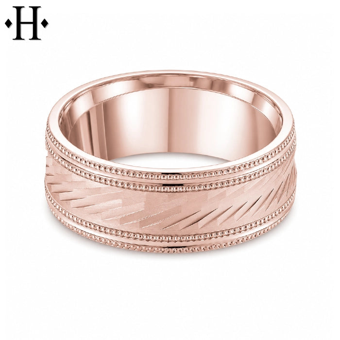 Classic Carved Ring 8mm