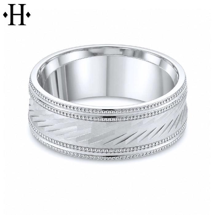 Classic Carved Ring 8mm