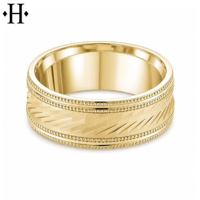 Classic Carved Ring 8mm