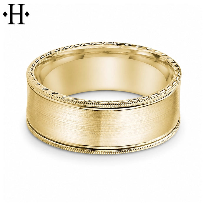 Classic Carved Ring 8mm