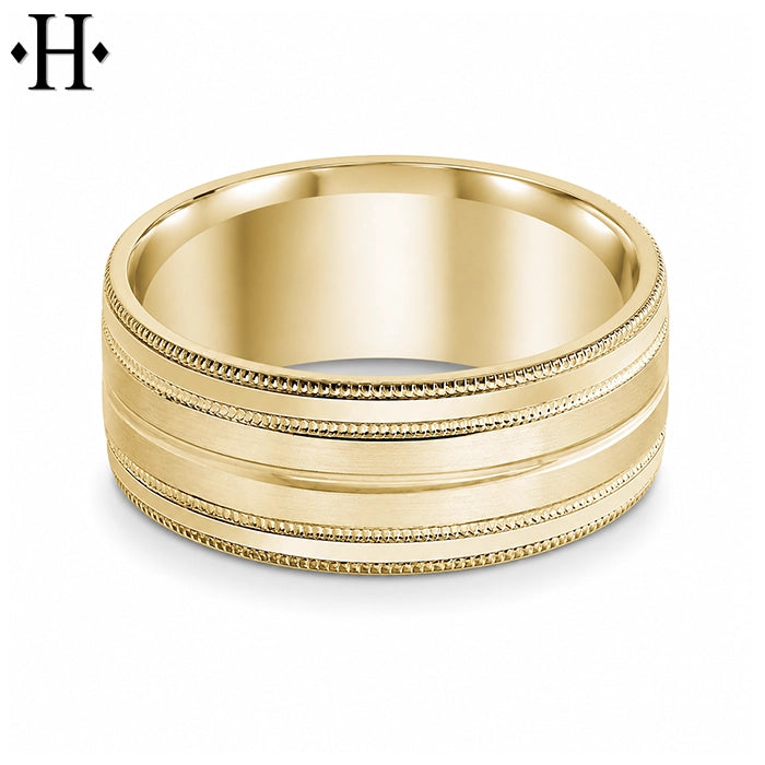 Classic Carved Ring 8mm
