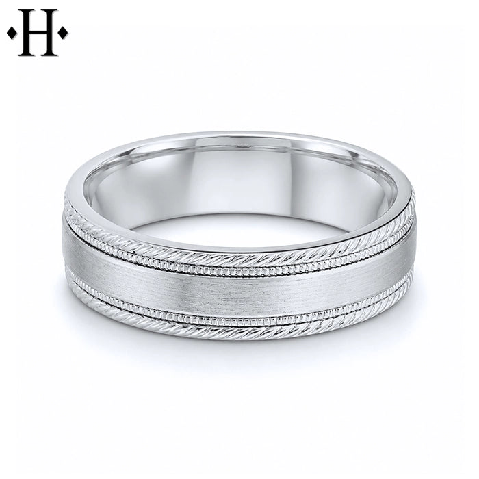 Classic Carved Ring 6mm