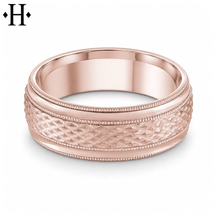Classic Carved Ring 8mm
