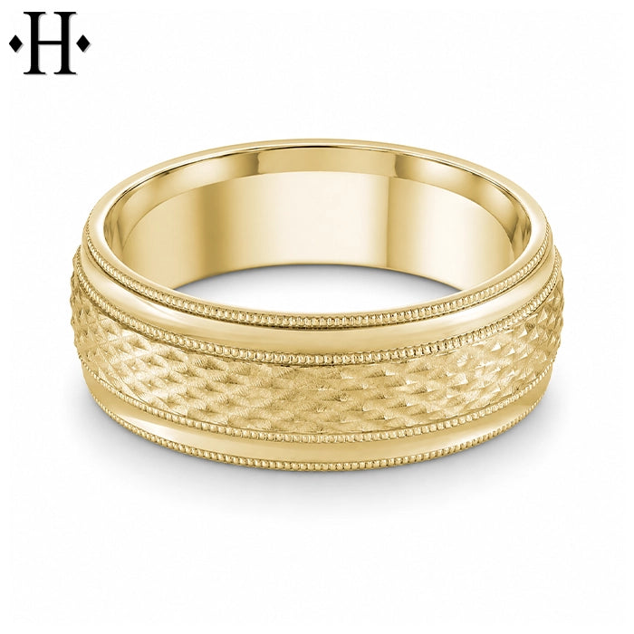 Classic Carved Ring 8mm