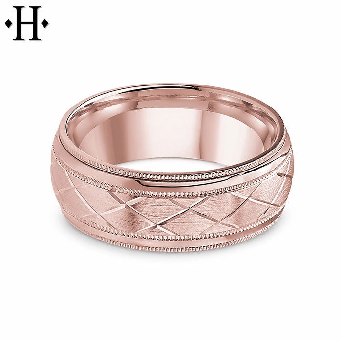 Classic Carved Ring 8mm