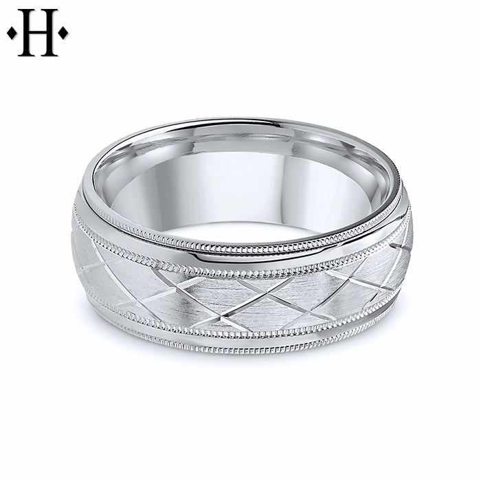 Classic Carved Ring 8mm