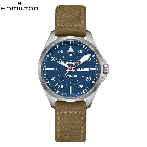 Khaki Aviation Pilot Automatic Air-Glaciers Edition 42mm