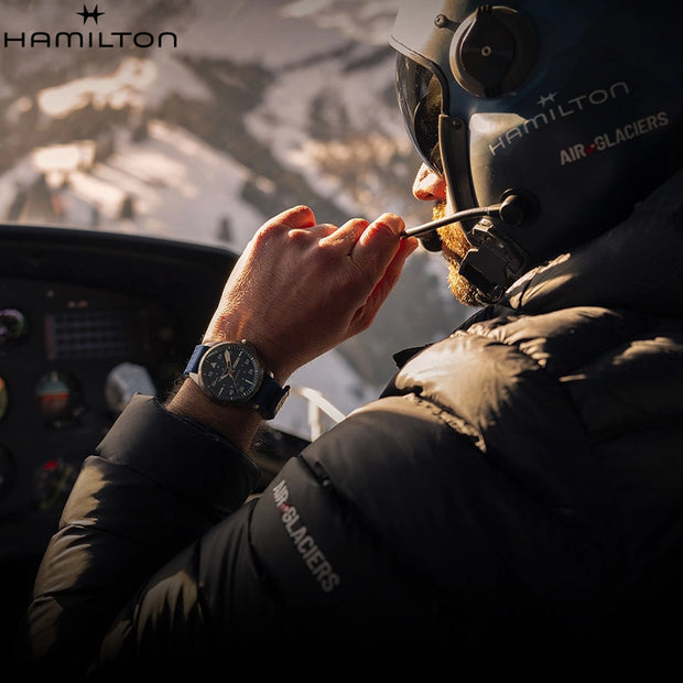 Khaki Aviation Pilot Automatic Air-Glaciers Edition 42mm