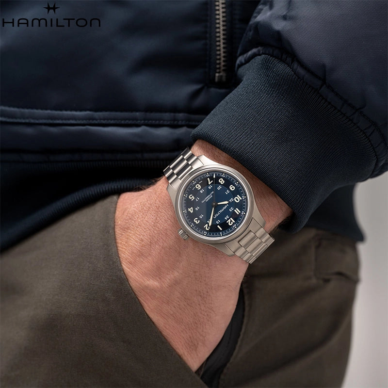 Hamilton Watch Khaki Field Titanium H70545140 Official Dealer Canada Heinrichs Jewellery