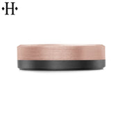 Black Carbon Fiber & Solid Gold Ring 6.5mm