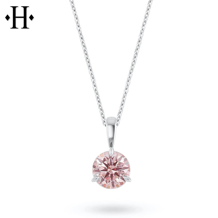 2.00ctw Pink Lab Grown Diamond Necklace