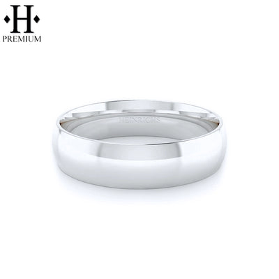 Premium Round High Polish Ring 6mm