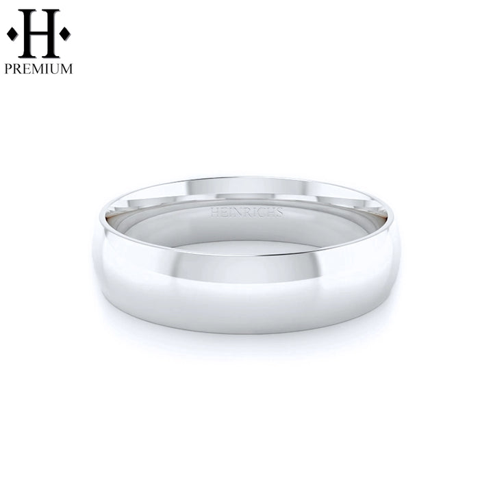 Premium Round High Polish Ring 6mm