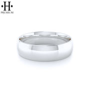 Premium Round High Polish Ring 7mm