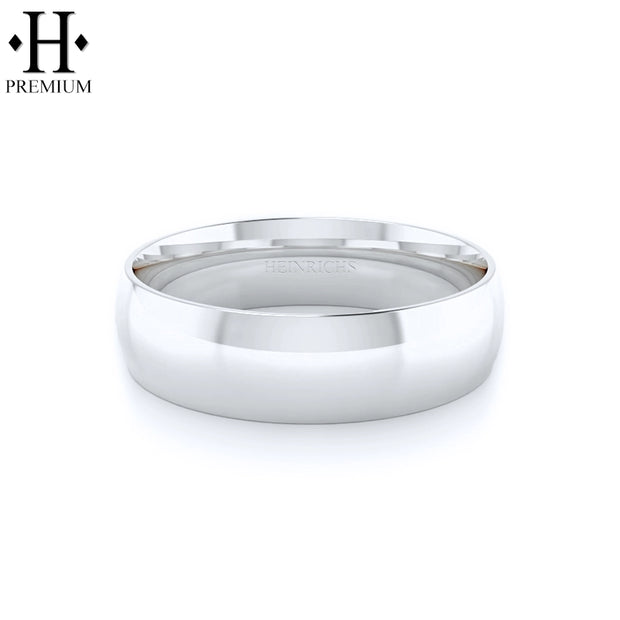 Premium Round High Polish Ring 7mm