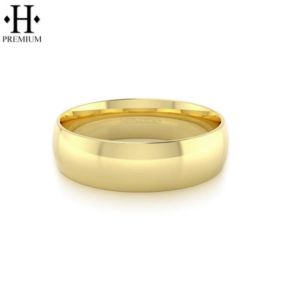 Premium Round High Polish Ring 7mm