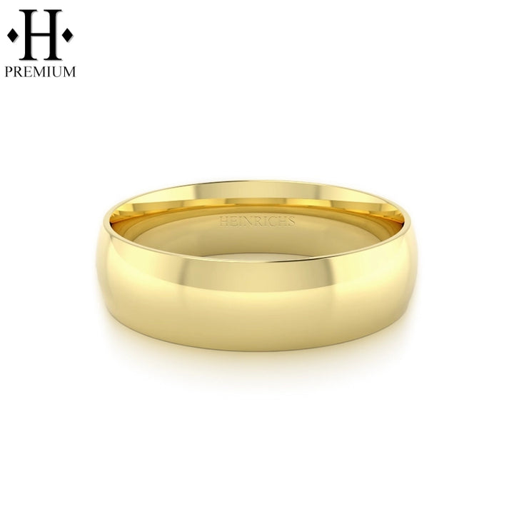 Premium Round High Polish Ring 7mm