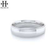 Premium Milgrain Round High Polish Ring 6mm
