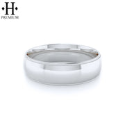Premium Milgrain Round High Polish Ring 7mm