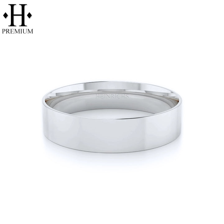 Premium Flat High Polish Ring 5mm