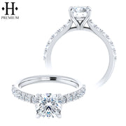 1.76cts Premium Natural Round Cut Diamond Ring