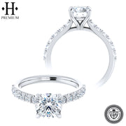 1.76cts Premium Natural Round Cut Diamond Ring