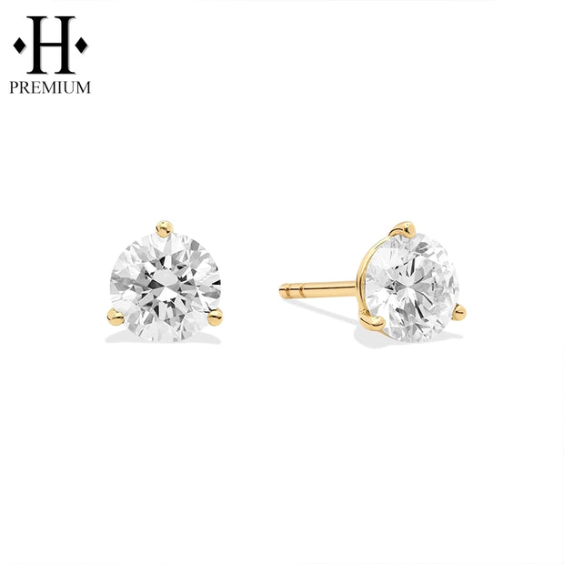 18kt 1.40cts Premium Diamond Set Martini Earrings