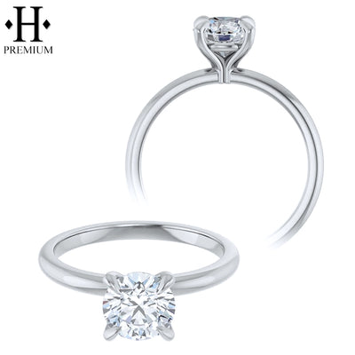 1.05cts Canadian Premium Round Cut Natural Diamond Ring